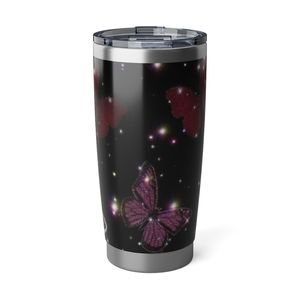 Butterfly Print Stainless Steel Coffee Cup